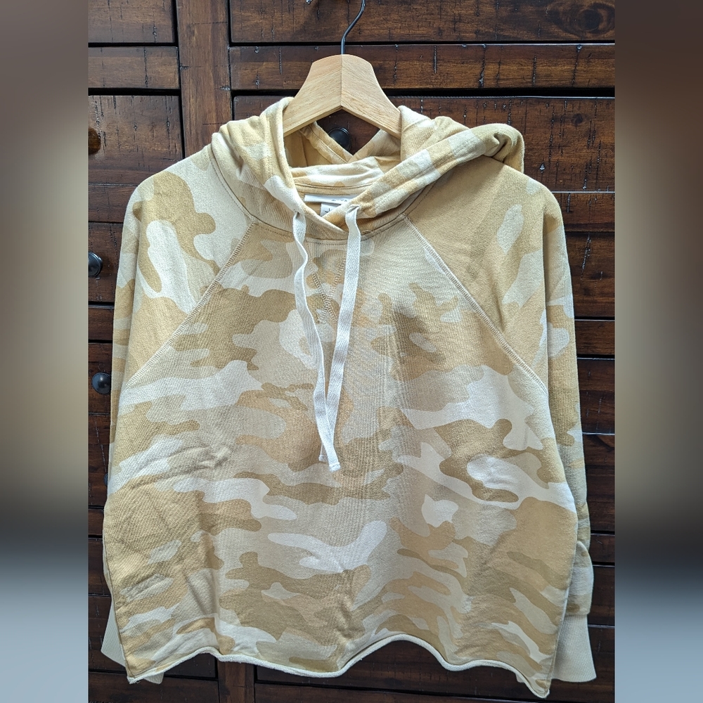 Nili Lotan + Target camo print lightweight sweatshirt hoodie size L - Picture 2 of 9